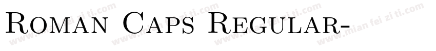Roman Caps Regular字体转换